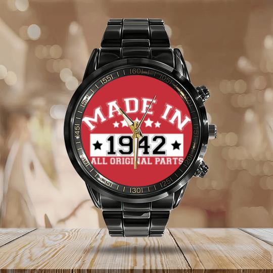 Discover MADE IN 1942 ALL ORIGINAL PARTS Calendar Steel Band Watch