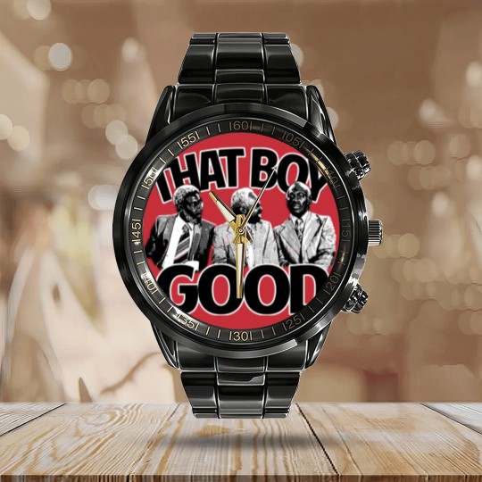 Discover that boy good - America - Calendar Steel Band Watch