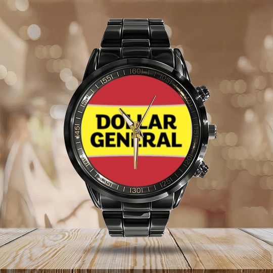 Discover Dollar General Calendar Steel Band Watch