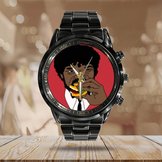 Discover Jules Winnfield - Pulp Fiction - Calendar Steel Band Watch