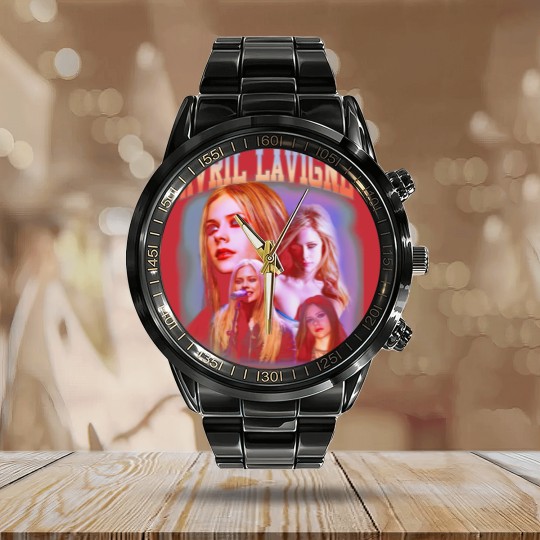 Discover Vintage 90s Avril Lavigne Calendar Steel Band Watch