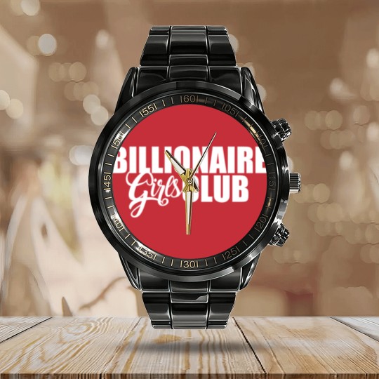 Discover #1 BILLIONAIRE GIRLS CLUB Calendar Steel Band Watch