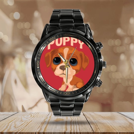 Discover Puppy - Puppy - Calendar Steel Band Watch
