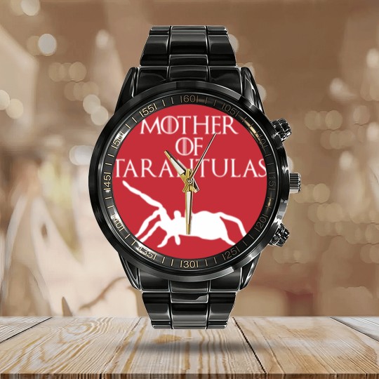 Discover Cute & Unique White Mother of Tarantulas Calendar Steel Band Watch E010521