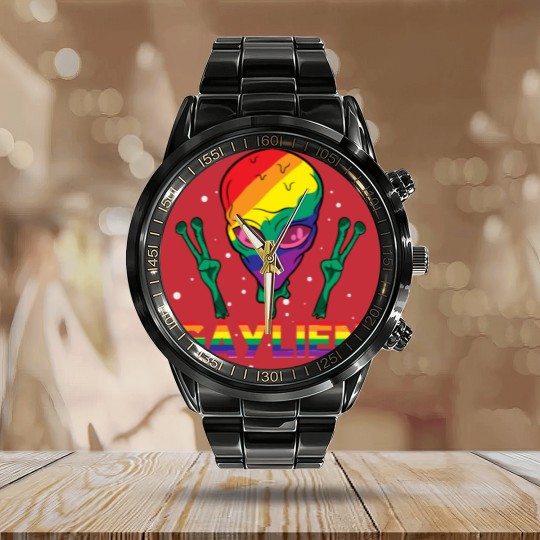 Discover LGBT Calendar Steel Band Watch