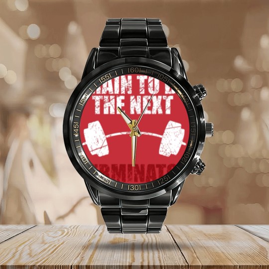 Discover Train Terminator Calendar Steel Band Watch Gift Calendar Steel Band Watch
