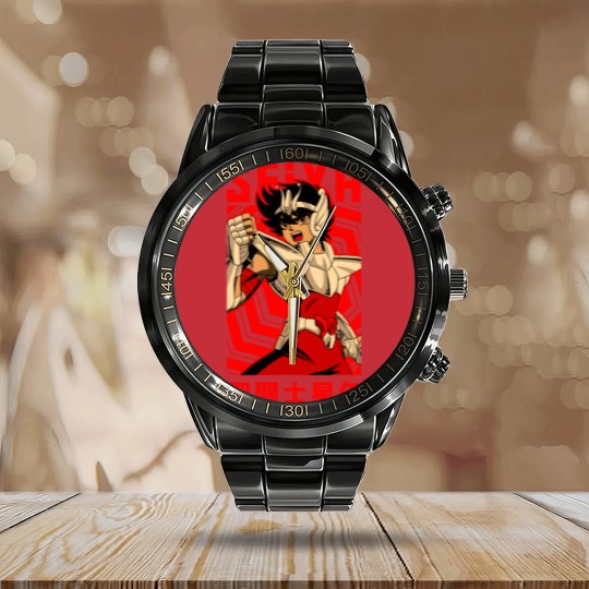 Discover Pegasus Seiya == Saint Seiya == Vintage Anime Design - Seiya - Calendar Steel Band Watch