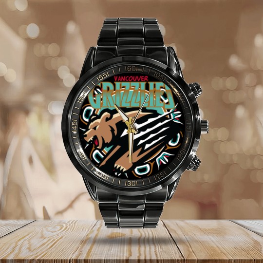 Discover Vancouver Grizzlies Retro - Vancouver Grizzlies - Calendar Steel Band Watch