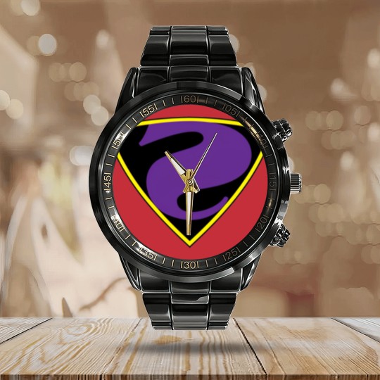 Discover 1940s Max Fleischer Bizarro - Superman - Calendar Steel Band Watch