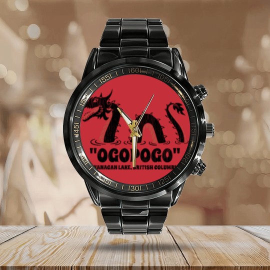 Discover "Ogopogo" - Okanagan Lake, British Columbia - Okanagan Lake British Columbia - Calendar Steel Band Watch