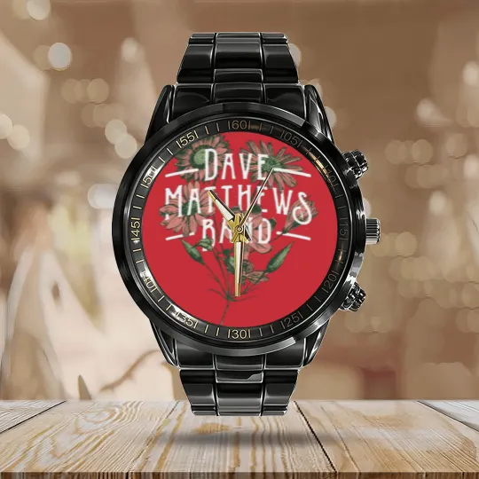 Discover Dave Matthews Band Flowers Calendar Steel Band Watch