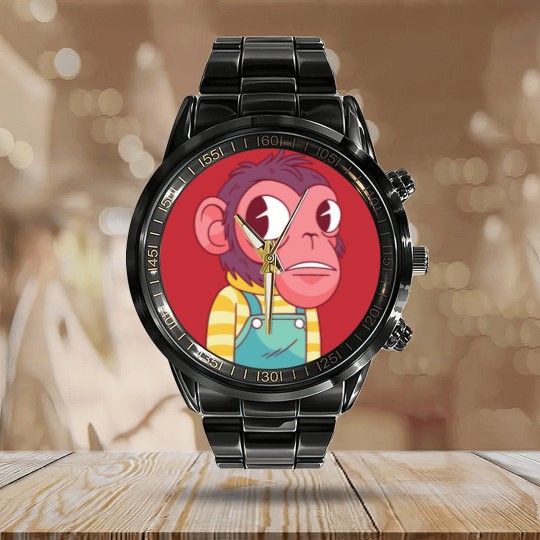 Discover Monkey, Monkey Calendar Steel Band Watch