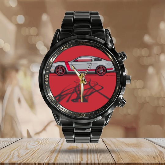 Discover Burning Out Marks-Silver - 2012 Boss 302 - Calendar Steel Band Watch