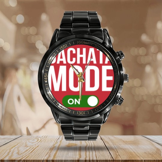 Discover Bachata on Calendar Steel Band Watch