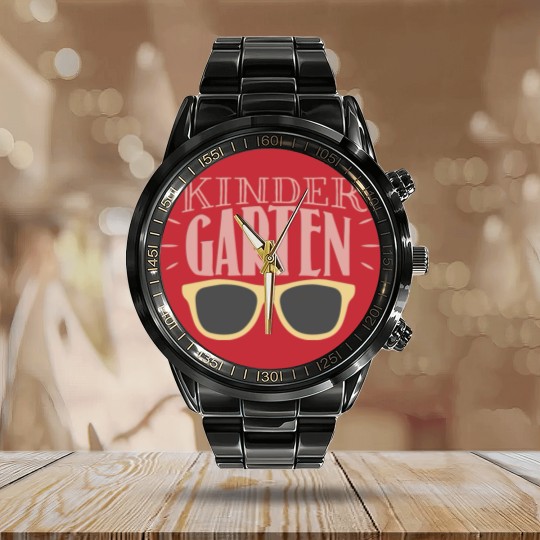 Discover Back to School Calendar Steel Band Watch