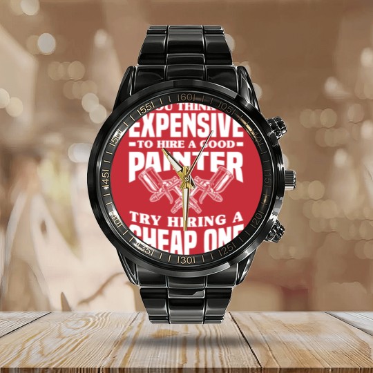 Discover Funny Automotive Car Painter Auto Body Painter Calendar Steel Band Watch