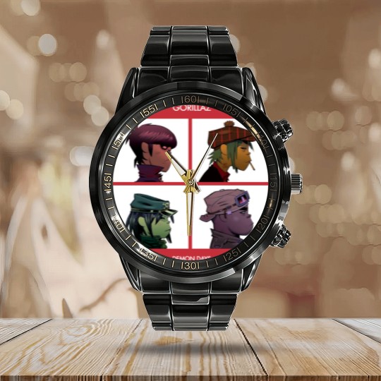 Discover Gorillaz Demon Days  Calendar Steel Band Watch Calendar Steel Band Watch