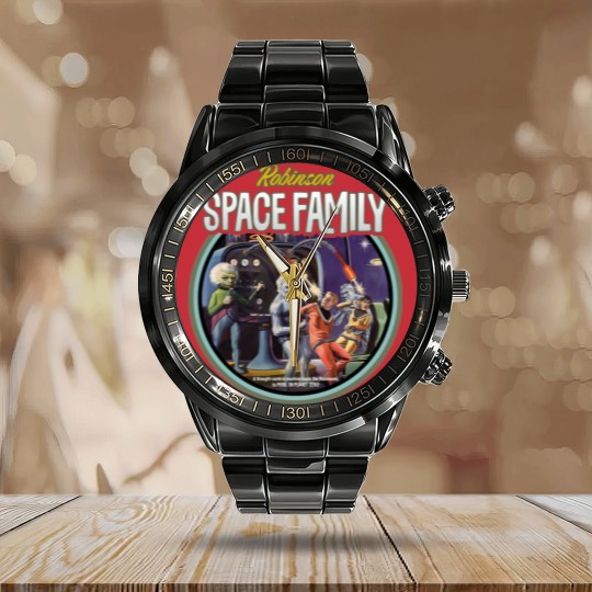 Discover 1960s Space Family - Vintage Sci Fi - Calendar Steel Band Watch