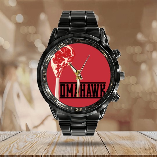 Discover Tomahawk Steak Calendar Steel Band Watch