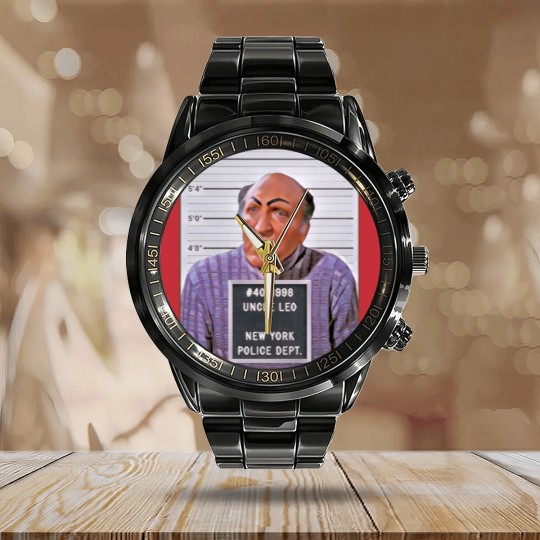 Discover Uncle Leo Mugshot - Seinfeld - Calendar Steel Band Watch