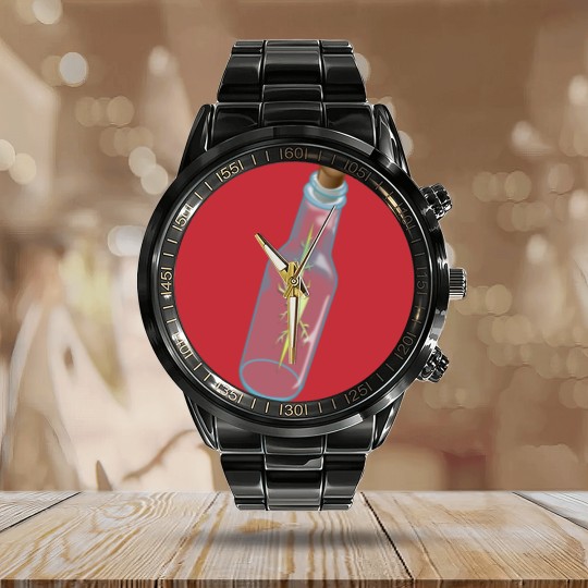 Discover Lightning In A Bottle Calendar Steel Band Watch