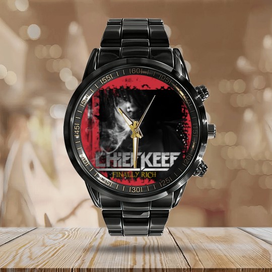 Discover Chief Keef Delux Cover Calendar Steel Band Watch