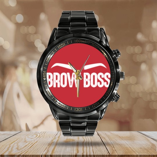 Discover Brow Boss, Eyebrow Calendar Steel Band Watch