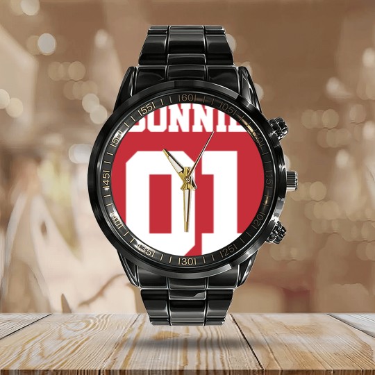 Discover Bonnie 01-Bonnie and Clyde (white) Calendar Steel Band Watch