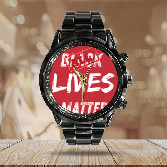 Discover All Lives Matter Calendar Steel Band Watch