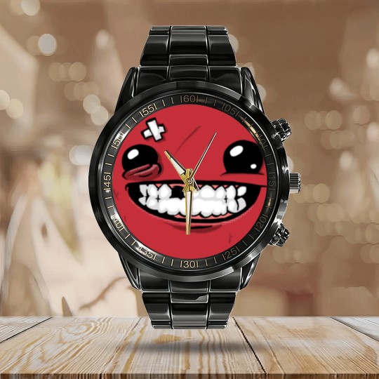 Discover Super Meat Boy - Super Meat Boy - Calendar Steel Band Watch