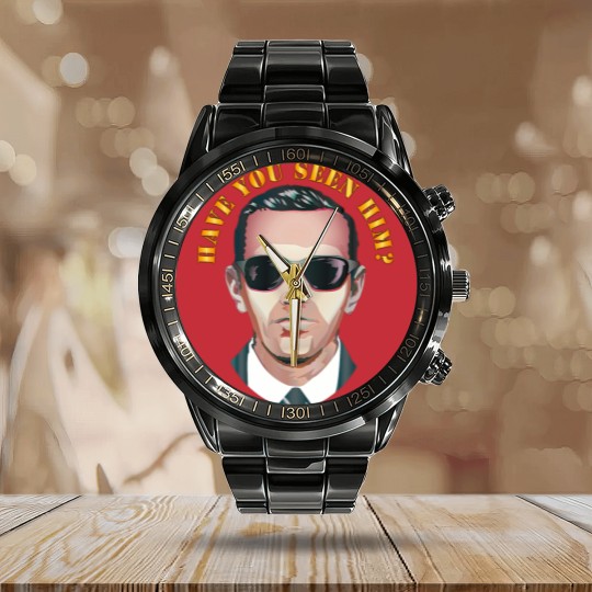 Discover Govt Have You Seen Him DB Cooper Calendar Steel Band Watch