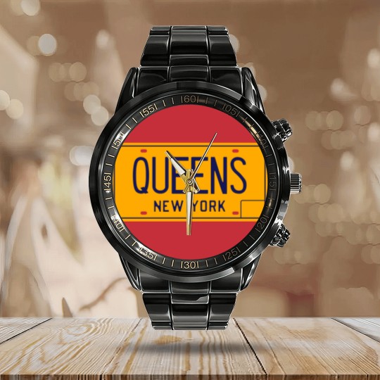 Discover QUEENS 1973 Calendar Steel Band Watch