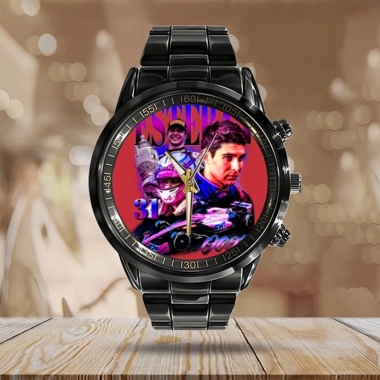 Discover Esteban Ocon Calendar Steel Band Watch Driver Racing Championship Formula Racing Calendar Steel Band Watch French Vintage Design 90s Graphic Calendar Steel Band Watch