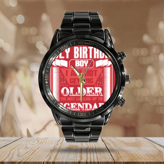 Discover July Birthday Kings Gift Idea Calendar Steel Band Watch