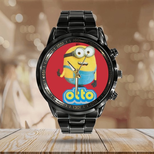 Discover Otto Calendar Steel Band Watch, Minion Despicable Me Calendar Steel Band Watch, Minions Road The Rise Of Gru Calendar Steel Band Watch