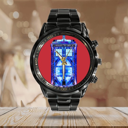 Discover Tardis - Doctor Who - Calendar Steel Band Watch