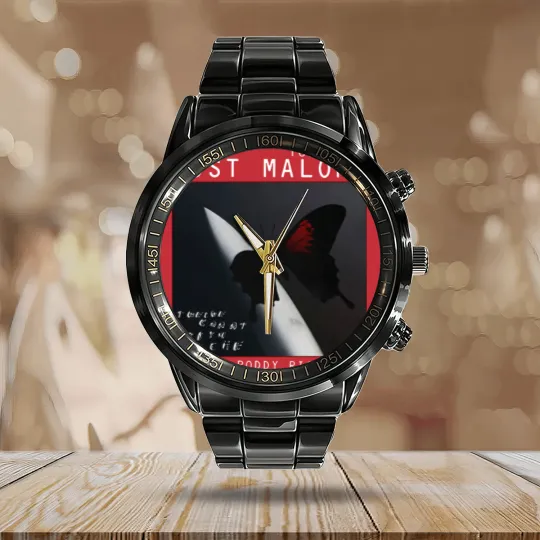 Discover Post Malone Twelve Carat Tour 2022 Calendar Steel Band Watch