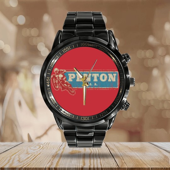 Discover Penton U.S.A. 1968 - Enduro - Calendar Steel Band Watch