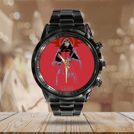 Discover Sith Lord Jar Jar Women's Premium Calendar Steel Band Watch (black) Calendar Steel Band Watch