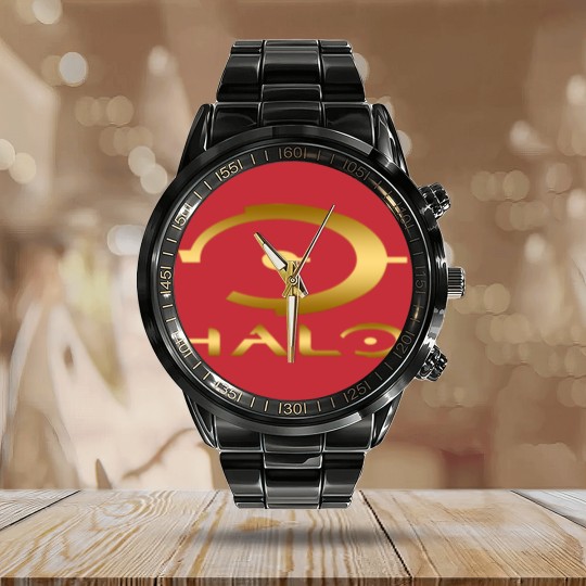 Discover Halo Calendar Steel Band Watch