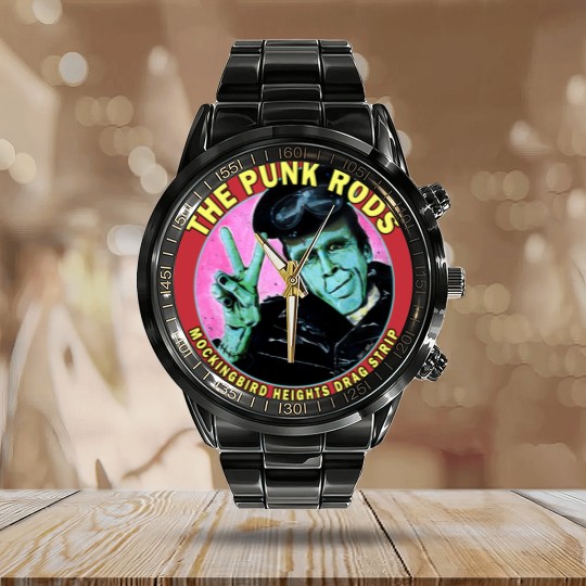 Discover Herman Munster The Punk Rods - Munsters - Calendar Steel Band Watch