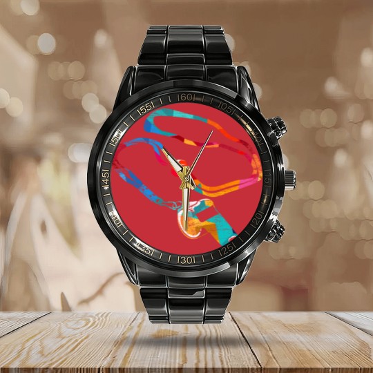 Discover PE Teacher Calendar Steel Band Watch