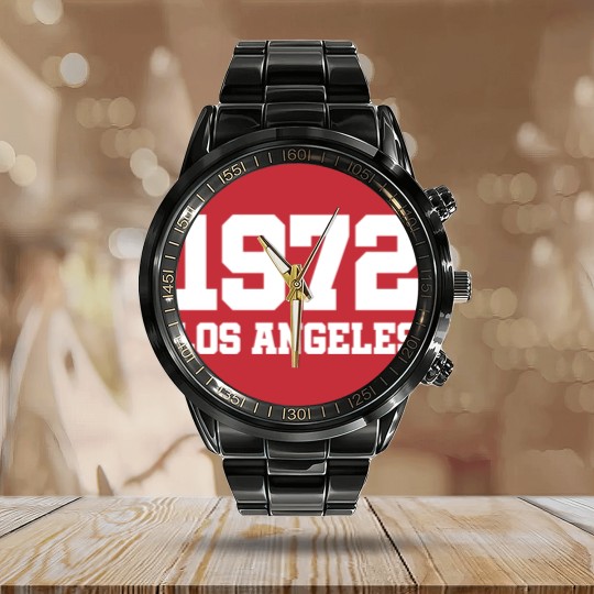 Discover 1972 Los Angeles - California - USA - West Coast Calendar Steel Band Watch