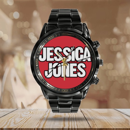 Discover Jessica Jones Logo Calendar Steel Band Watch