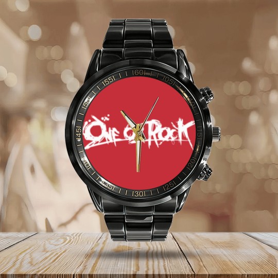 Discover ONE OK ROCK BANNER (White) Calendar Steel Band Watch