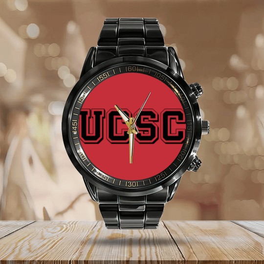 Discover UCSC University Pride Calendar Steel Band Watch