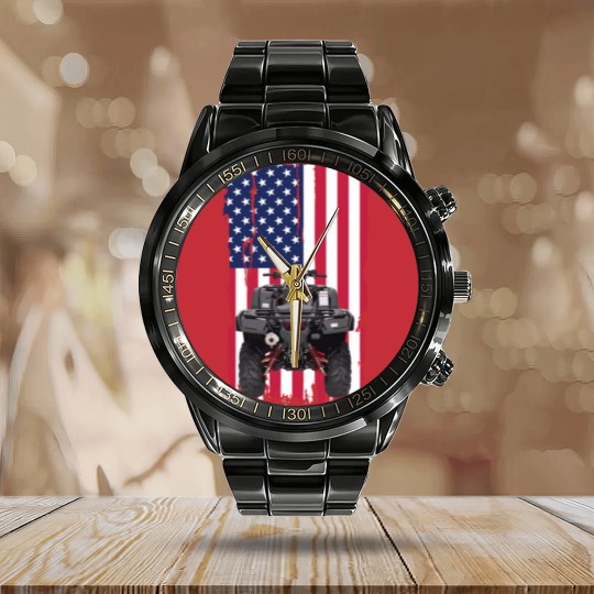 Discover ATV Calendar Steel Band Watch