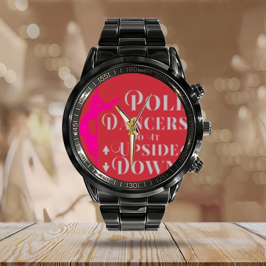 Discover pole dance pole dance pole dancer hobby Calendar Steel Band Watch