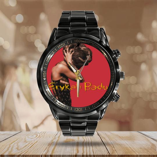 Discover Erykah Badu Calendar Steel Band Watch