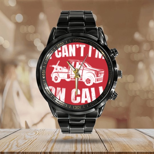 Discover Tow Truck Driver Wrecker Recovery Vehicle Calendar Steel Band Watch